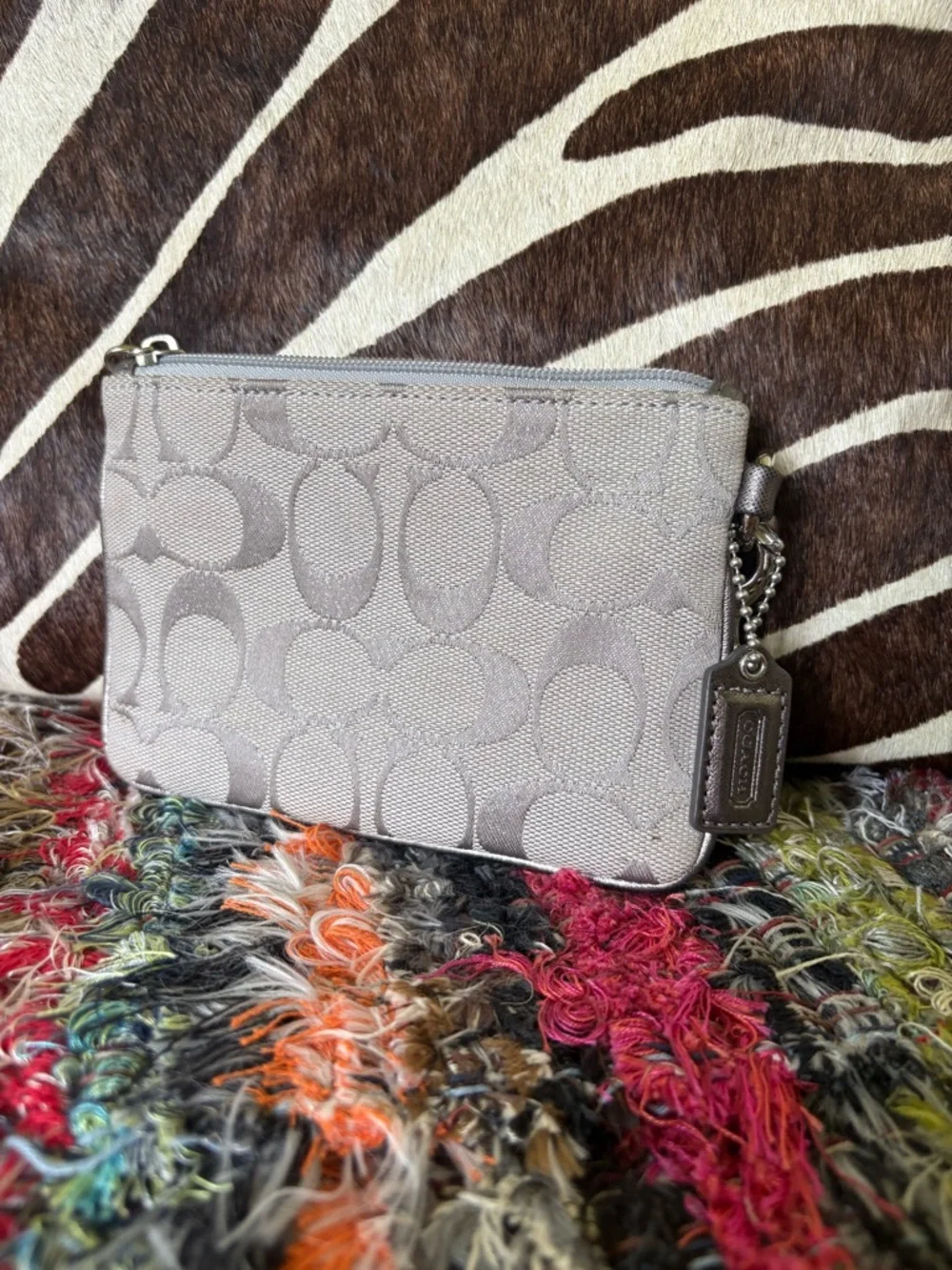 Coach shimmery gray